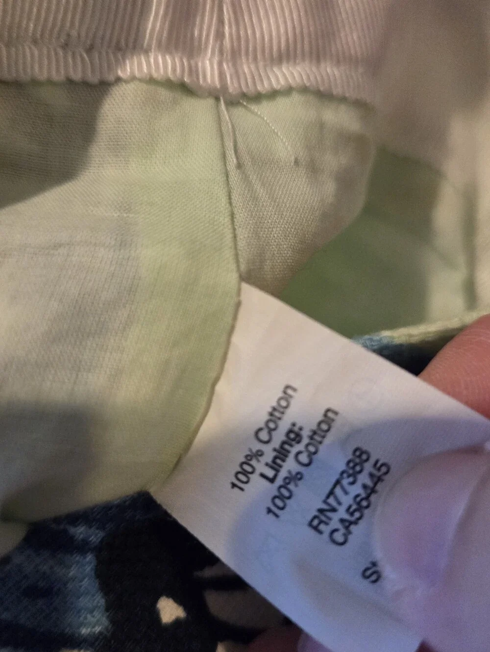 J.Crew Pencil Skirt Floral Cotton Green Blue Preppy Coastal Resort Size 8 FLAW